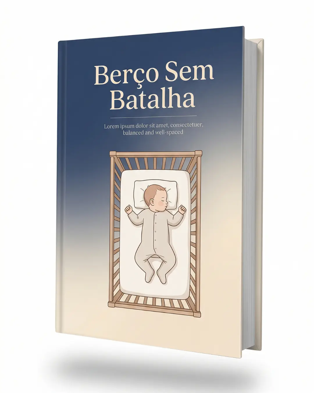 Mockup do e-book Berço Sem Batalha